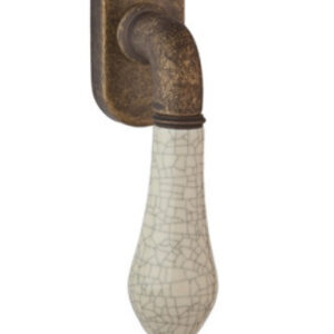 Віконна ручка DND by Martinelli MONICA антична обробка/бежевий фарфор