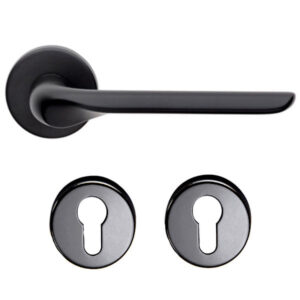 Дверна ручка DND by Martinelli CHOP з накладкою під циліндр чорний