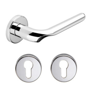 Дверна ручка DND by Martinelli CHOP з накладкою під циліндр хром