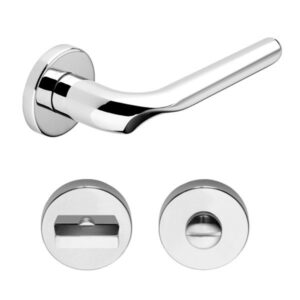 Дверна ручка DND by Martinelli CHOP з накладкою WC хром