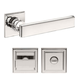 Дверна ручка DND by Martinelli LUCREZIA 02 з накладкою WC полірований нікель