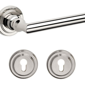 Дверна ручка DND by Martinelli ISABELLA з накладкою під циліндр полірований нікель