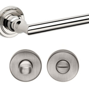 Дверна ручка на розетці DND by Martinelli ISABELLA з накладкою WC полірований нікель