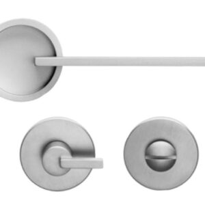 Дверна ручка DND by Martinelli TIMELESS з накладкою WC срібло