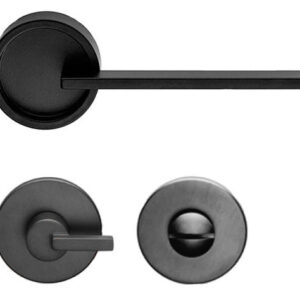 Дверна ручка DND by Martinelli TIMELESS з накладкою WC чорний