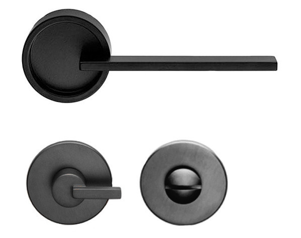 Дверна ручка DND by Martinelli TIMELESS з накладкою WC чорний