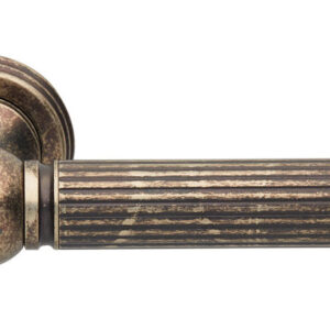 Ручка дверна на розетці ZOGOMETAL 2501 нікель античний (Греція)