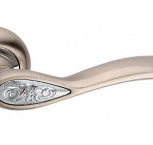 Дверна ручка BAG Elite A2-9446 SN/CP матовий нікель/полірований хром