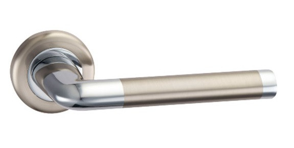 Дверная ручка BAG Slide AL A1-1209 SN/CP матовый никель/полированный хром