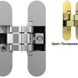 Скрытая петля Anselmi 502 полированная латунь (Италия)