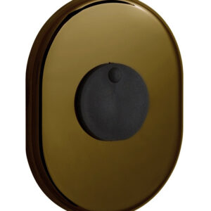 Накладка під сувальдний ключ DISEC KT088 MATRIX OVAL зі шторкою бронза PVD