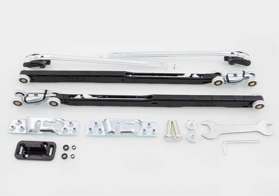 Розсувна система Koblenz 0500/3 2 ABS на 1-дверцята 80-120 кг + 2 ABS доводчика