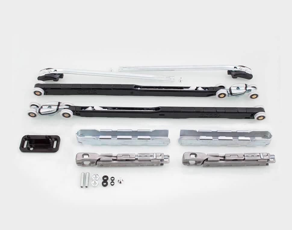 Розсувна система Koblenz 0600/80 2ABS на 1-двер 80 кг вбудованих 2 ABS доводчика