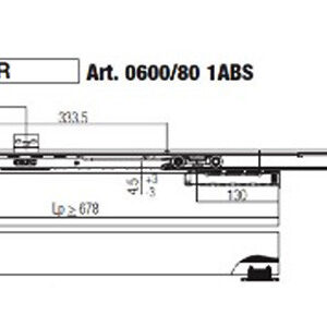 Розсувна система Koblenz 0600/80 1ABS 80кг