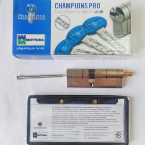 Mottura Champions PRO 82мм 41х41 ключ/тумблер матовий хром (Італія)