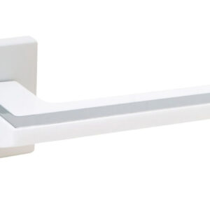 Дверна ручка RichArt R64 328 WP/CP білий/хром