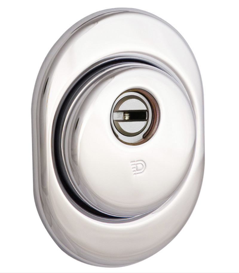 Броненакладка DISEC CONTRO CD2100 30/40 мм хром полірований (Італія)