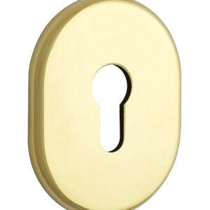 Накладка під циліндр DiSec KT036 DIN OVAL латунь PVD (Італія)