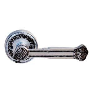 Дверна ручка RDA Antique Collection Genova хром/чорний лак (Китай)