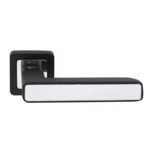 Дверна ручка на квадратній троянді Comit Strong хром/матовий чорний (Китай)