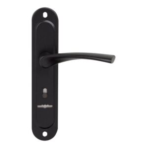 Ручка на планці під сувальдний замок Bruno чорна (Китай)