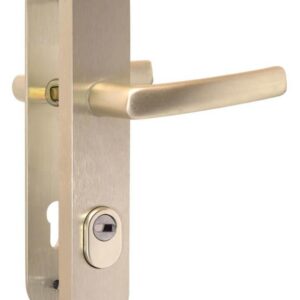 Pучка на планці з броненакладкою Bruno BR-85 сатинований нікель (Китай)