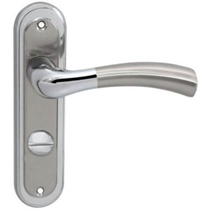 Ручка на планці RDA Siena матовий нікель/хром під поворотник