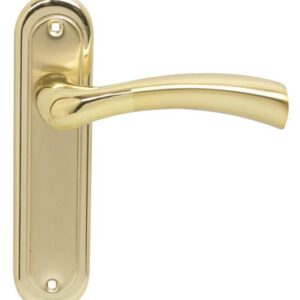 Ручка на планці RDA Siena полірована латунь/матова латунь (під клямку 256)