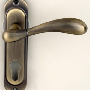 Ручка на планці під ключ RDA ImolaW матова антична латунь (під замок 1025) (Китай)