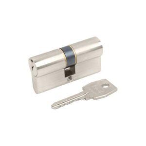 Циліндр AGB Art. C630160545 англійський 60 mm нікельований / із зсувом в одну сторону