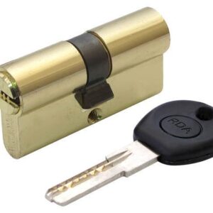 Циліндр дверний RDA 30/35 мм лаз. 65 мм 5 кл латунь