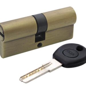 Циліндр дверний RDA 30/40 мм лаз. 70 мм 5 кл антична латунь