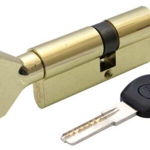 Циліндр дверний RDA 40/30 мм лаз. 70 мм 5 кл. кругл.почин. латунь (sale)