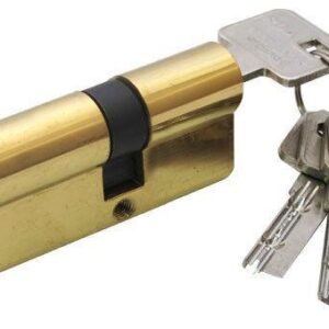 Циліндр дверний RDA 40/50 мм лаз. 90 мм 5 кл латунь