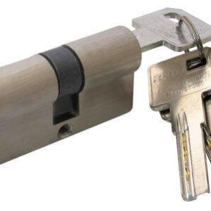 Циліндр дверний RDA 40/50 мм лаз. 90 мм 5 кл матовий нікель