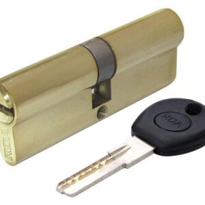 Циліндр дверний RDA 45/45 мм лаз. 90 мм 5 кл латунь