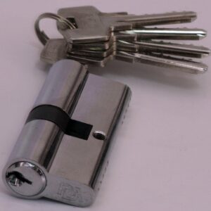 Циліндр дверний англійський RDA 30/38 мм 68 мм 5 кл хром