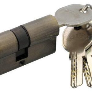 Циліндр дверної англійська Вгипо 30/38мм лаз. 68мм 5кл ант латунь