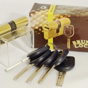 Циліндр дверної Вгипо Security 30/30мм лаз. 60мм 5кл латунь