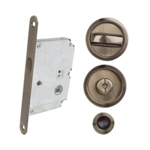 Комплект для розсувних дверей RDA 4120 АВ антична латунь (Китай)