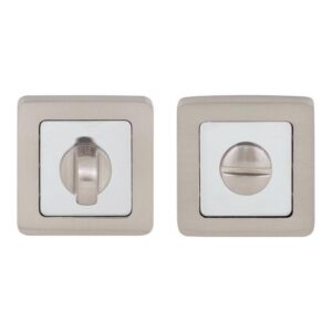 Накладка на квадратній розетці COMIT Moderno WC хром/матовий нікель (Китай)