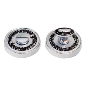 Накладка дверна RDA Antique Collection WC F85 хром/чорний лак (Китай)