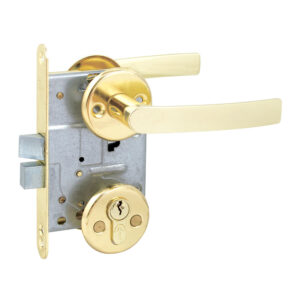 Комплект PS 02 PB/PZ (ручка, накладка кл, циліндр, механізм) підлог.лат