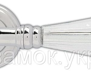 Дверна ручка з накладкою WC MARIANI CRYSTAL хром полірований c кристалом