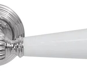 Ручка дверна Fimet Michelle хром / білий фарфор (Італія)