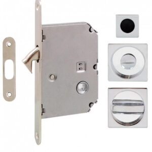 Ручка для розсувних дверей Fimet 3667R+LOCK+MQ хром (Італія)