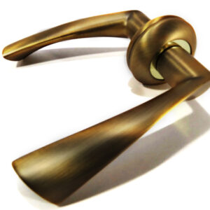 Ручка дверна на розетці Fuaro PRIMA RM AB/GP-7 бронза/золото (Китай)