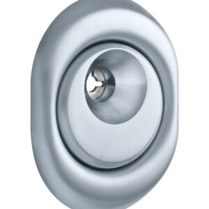 Броненакладка DISEC MONOLITO BD108 OMEGA 22 мм хром матовий (Італія)