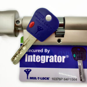 Циліндр MUL-T-LOCK INTEGRATOR ключ/тумблер нікель (Ізраїль) 80 мм 40x40T
