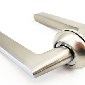 Ручка дверна на розетці Fuaro FOCUS RM SN/CP-3 матовий нікель/хром (Китай)